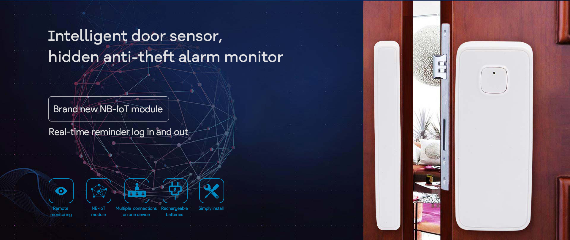 Smart Home Manager-Elder Care Solution with nb-iot 4 door sensor11