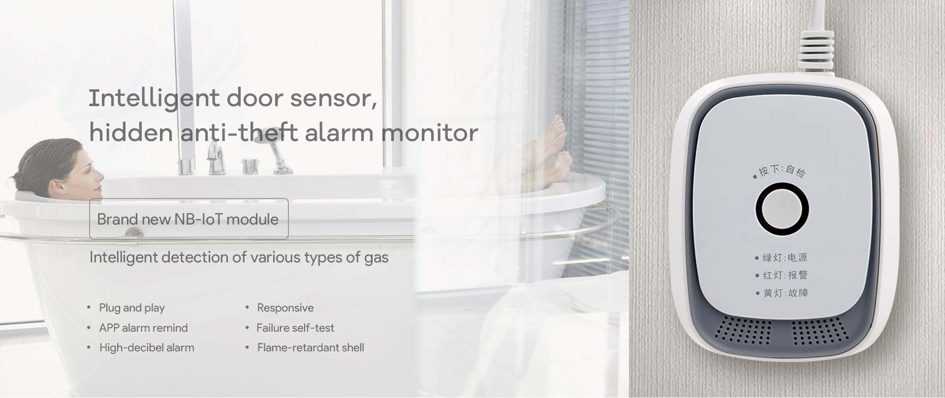 Smart Home Manager-Elder Care Solution with nb-iot 1 gas alarm1